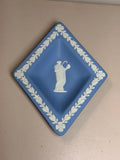 Wedgwood Blue Jasperware Diamond Classical Maiden Dish