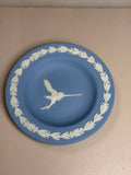 Wedgwood Blue Jasperware Long-Tailed Bird Dish