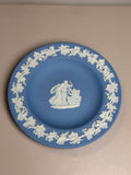 Wedgwood Blue Jasperware Classical Scene Grapevine Dish