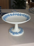 Wedgwood White & Blue Grapevine Pedestal Compote