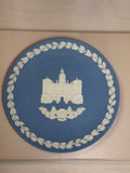 Wedgwood Blue Jasperware Christmas 1973 Tower of London Plate