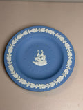 Wedgwood Blue Jasperware Mayflower 1620-1970 Dish