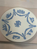 Wedgwood Cream & Blue Jasperware Classical Swag Plate