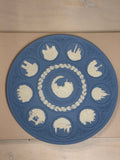 Wedgwood Blue Jasperware Christmas Plates 10th Anniversary Plate