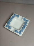 Wedgwood White & Blue Grapevine Square Ashtray