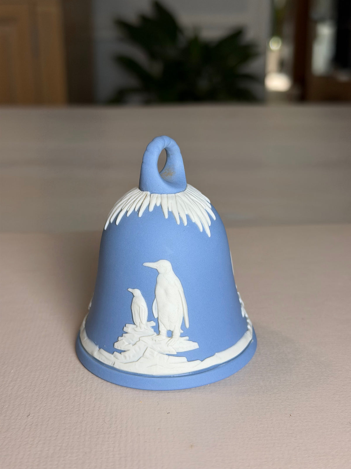 Wedgwood Blue Jasperware Classical Figure Bell