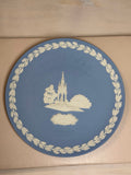 Wedgwood Blue Jasperware Christmas 1986 Edinburgh Plate