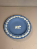 Wedgwood Blue Jasperware Lion Laurel Pin Dish
