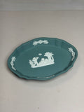 Wedgwood Deep Green Jasperware Oval Classical Tray