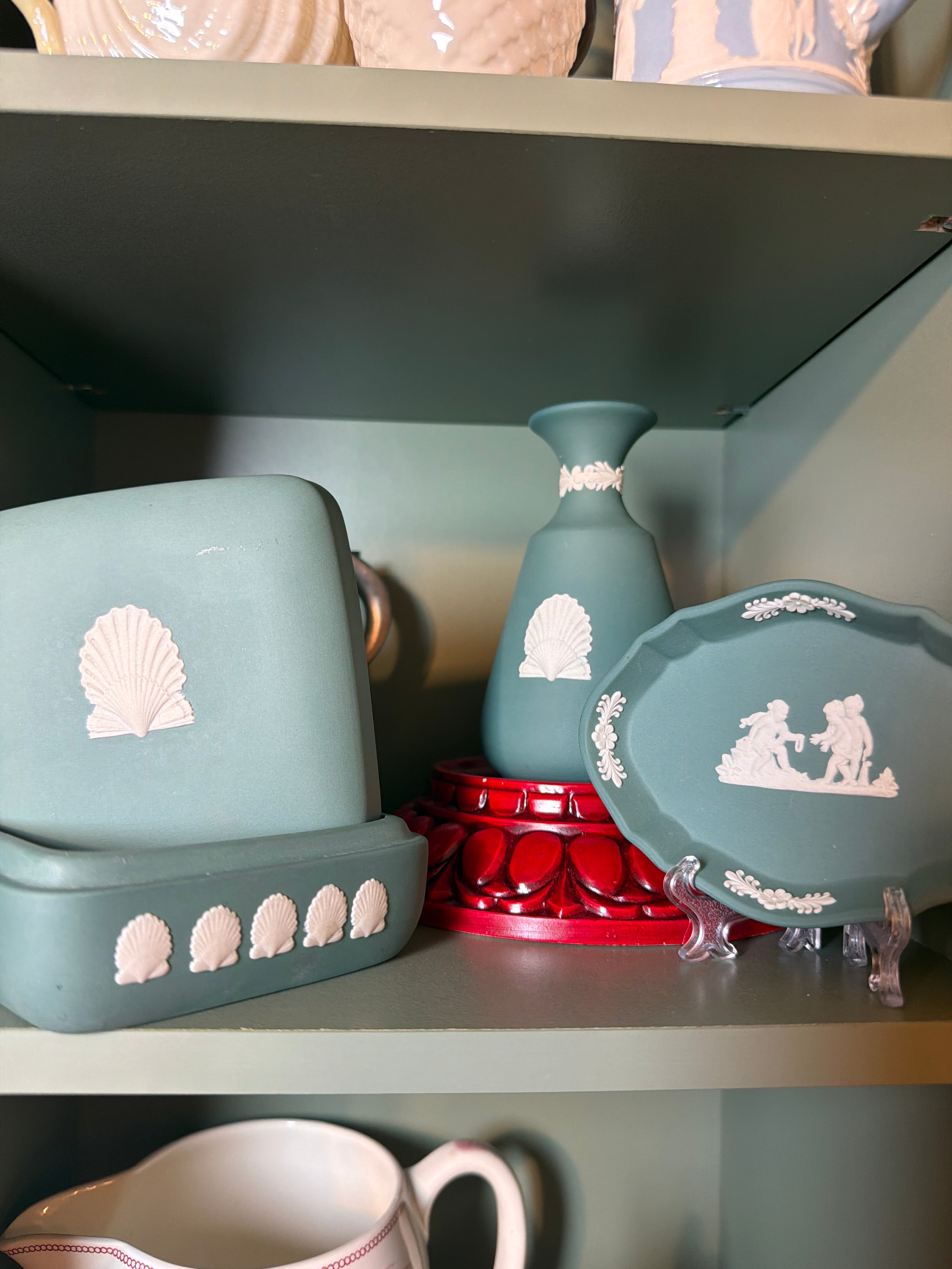 Wedgwood Teal seashell Lot