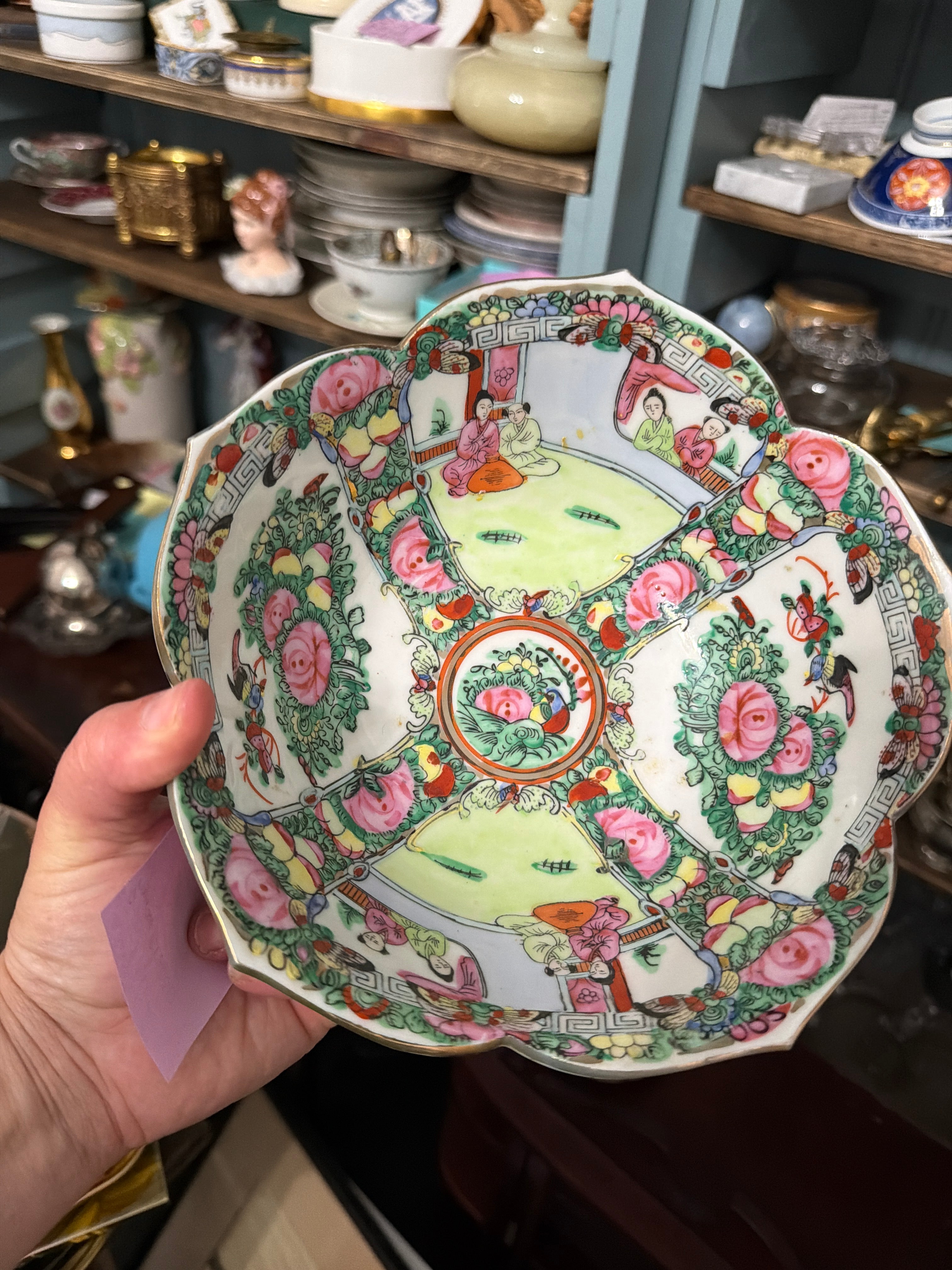 Lotus Rose Medallion Bowl