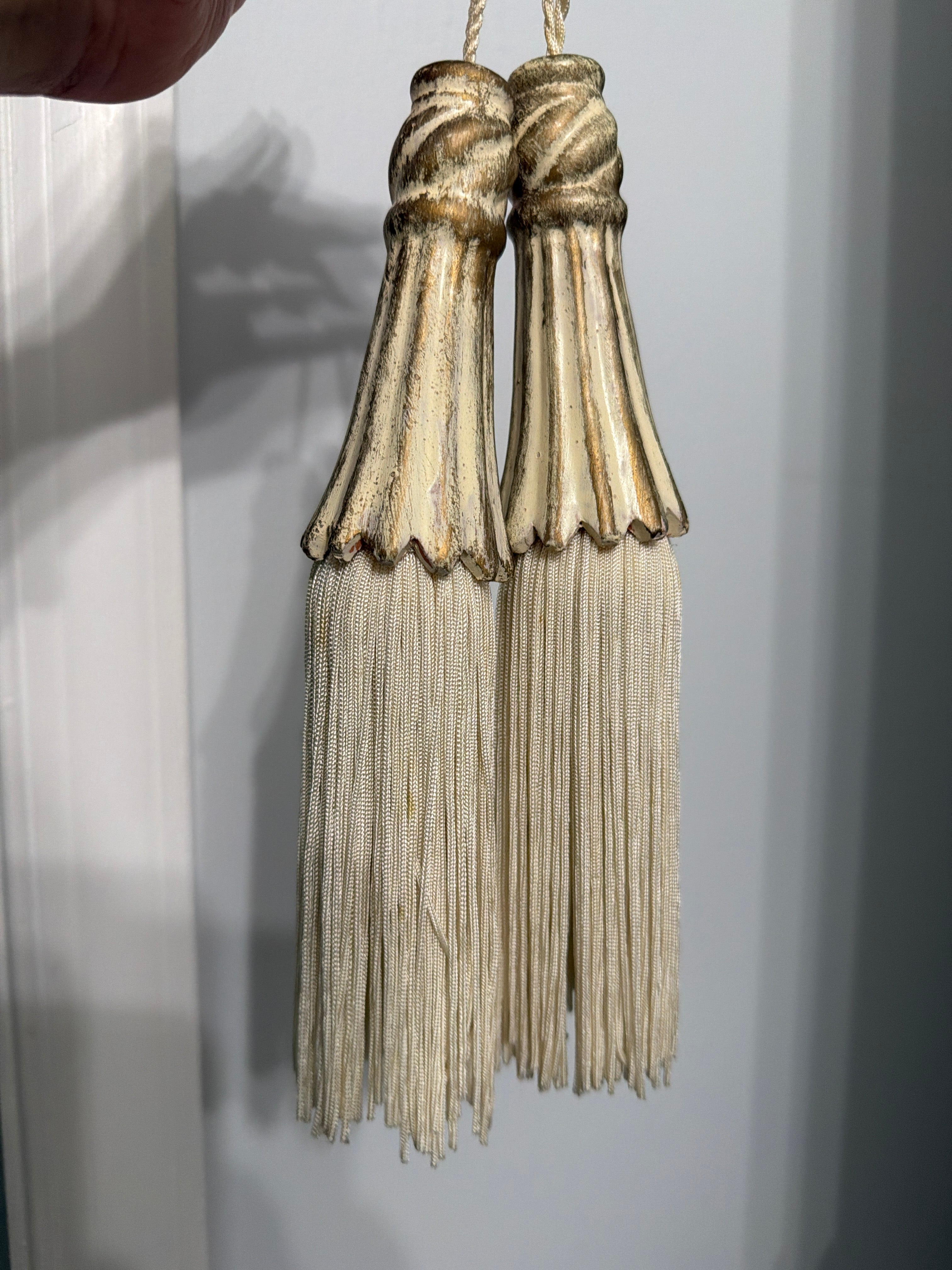 Wooden Ivory tassels