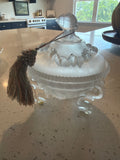 Frosted glass dish