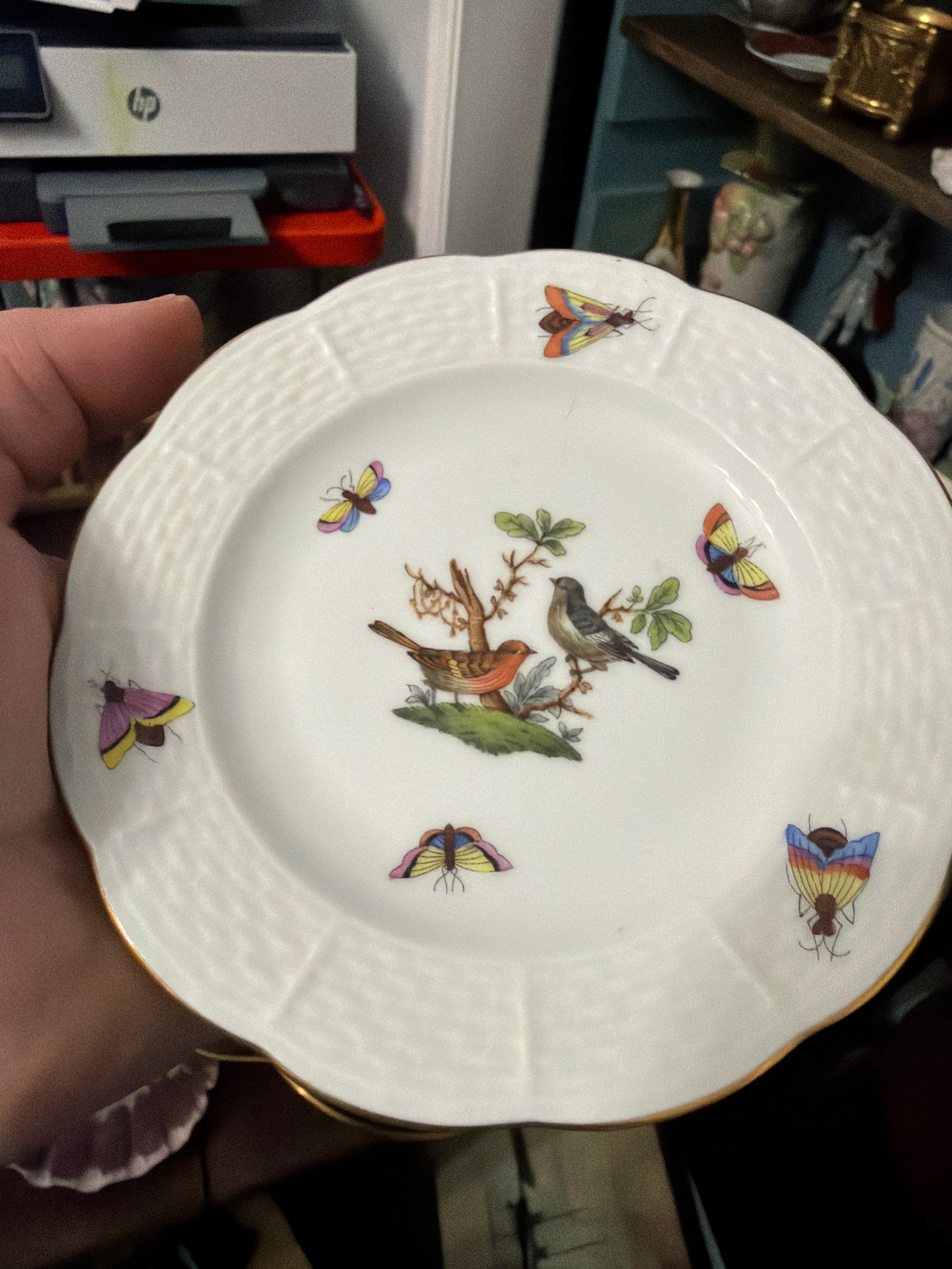 Herend 4 bread plates