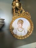 Antique French Hand-painted in Ivory
