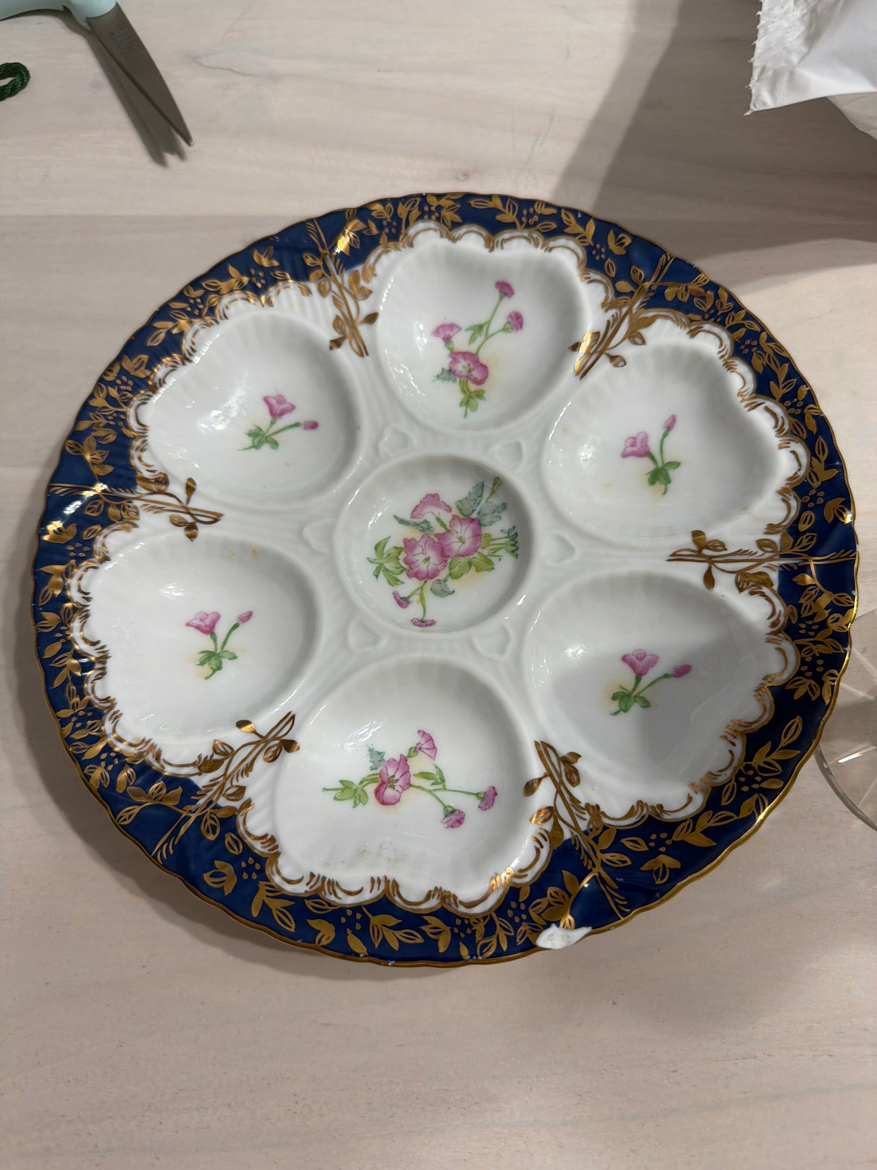 Limoges Oyster Plate