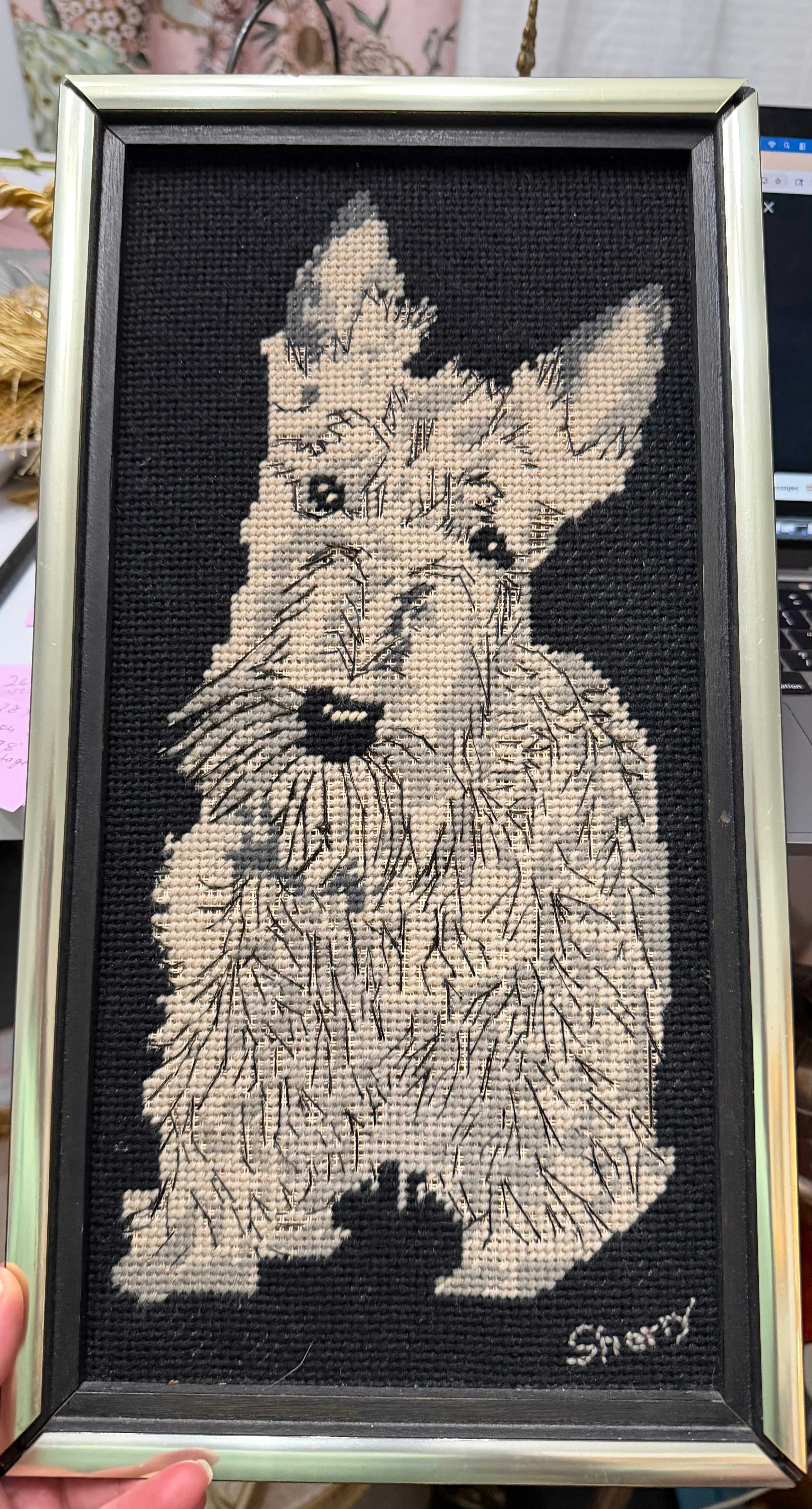 Scottie needle point