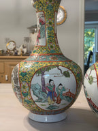 Famille Rose Vases-set of 2