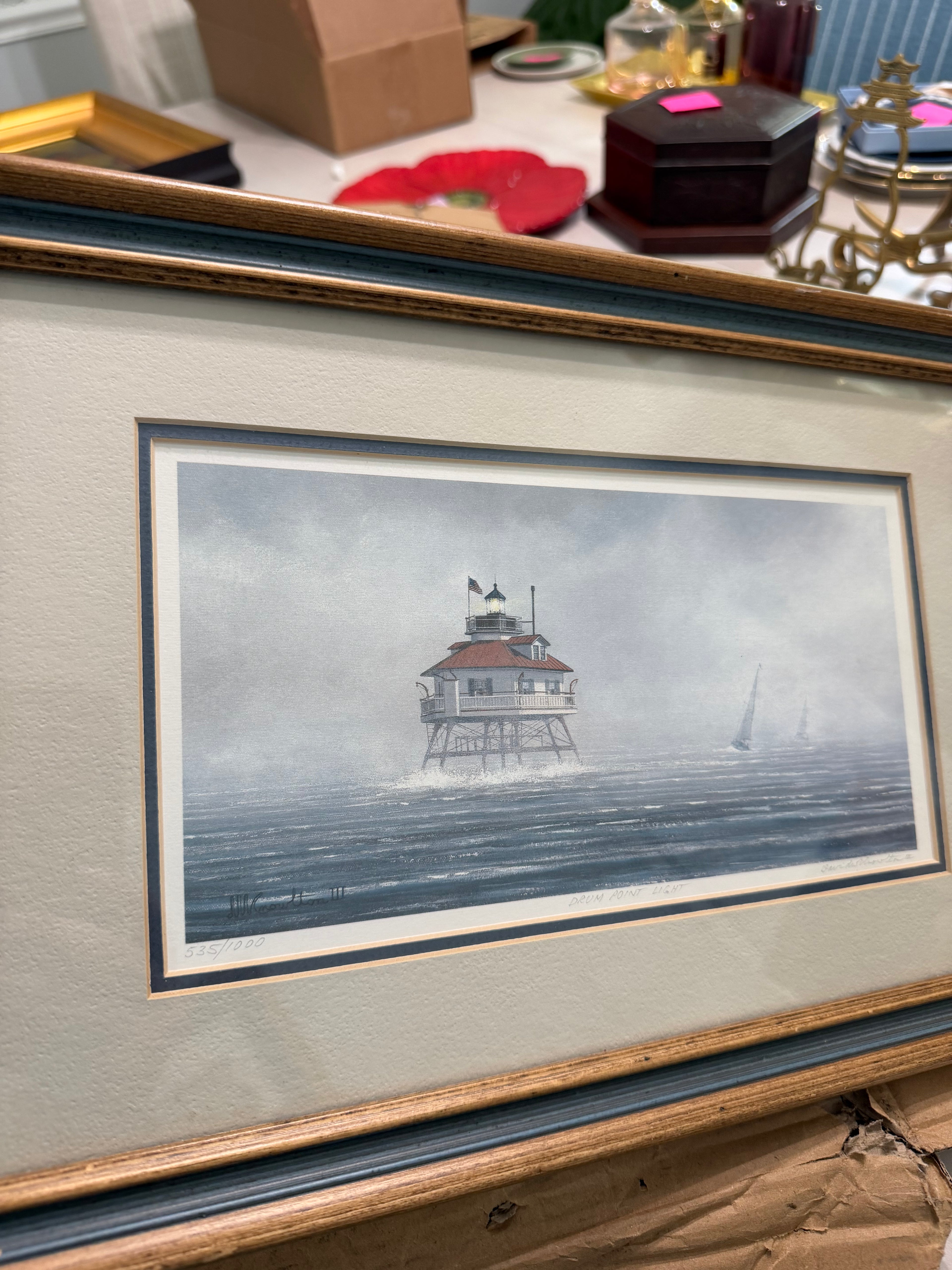 Lighthouse Lithograph