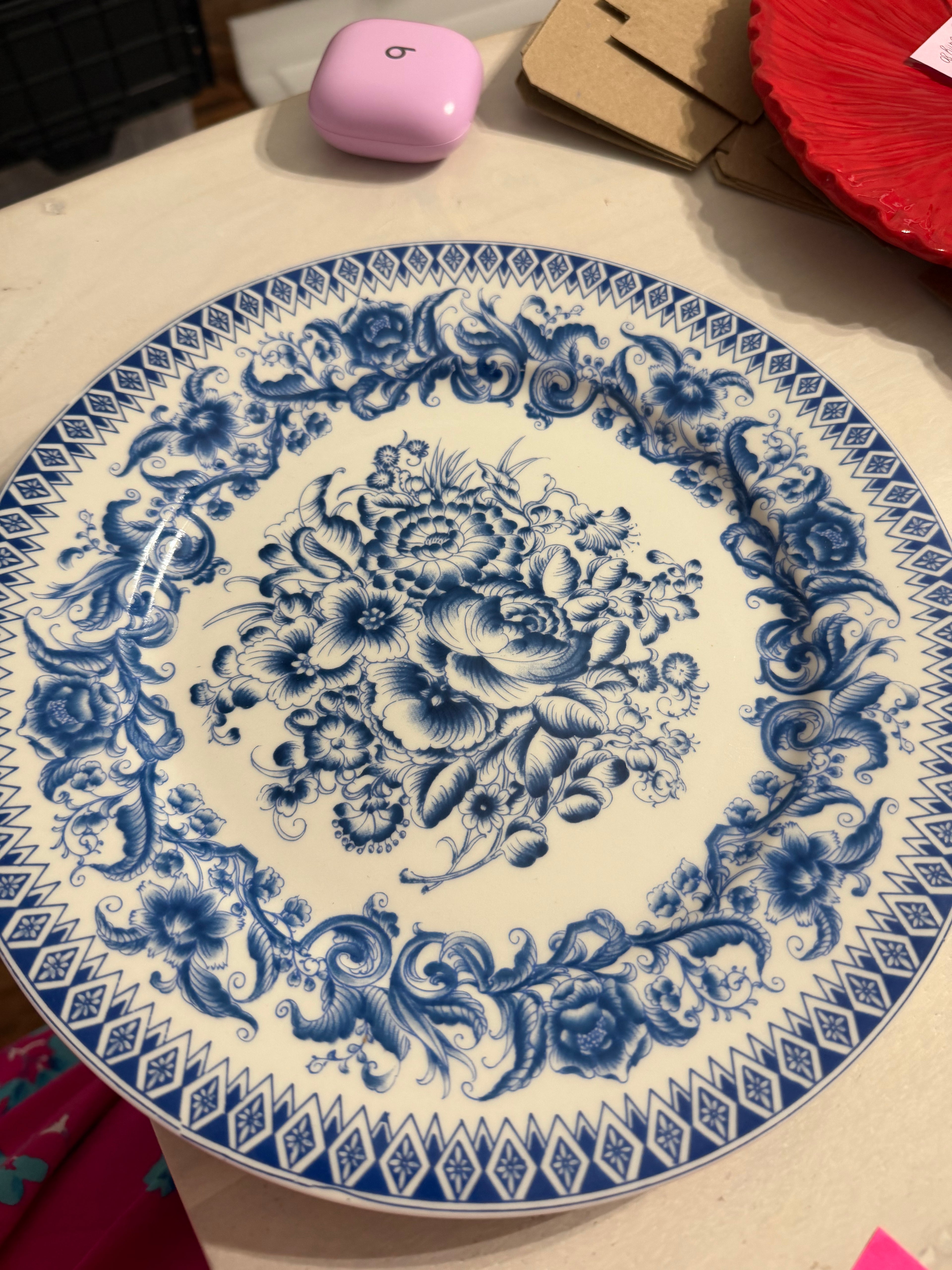 Blue and White Plate