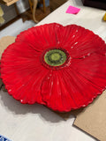 Red Poppi Plate