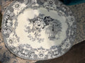 Black Transferware platter