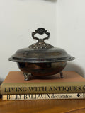 Sterling Silver Covered Dish with Feet