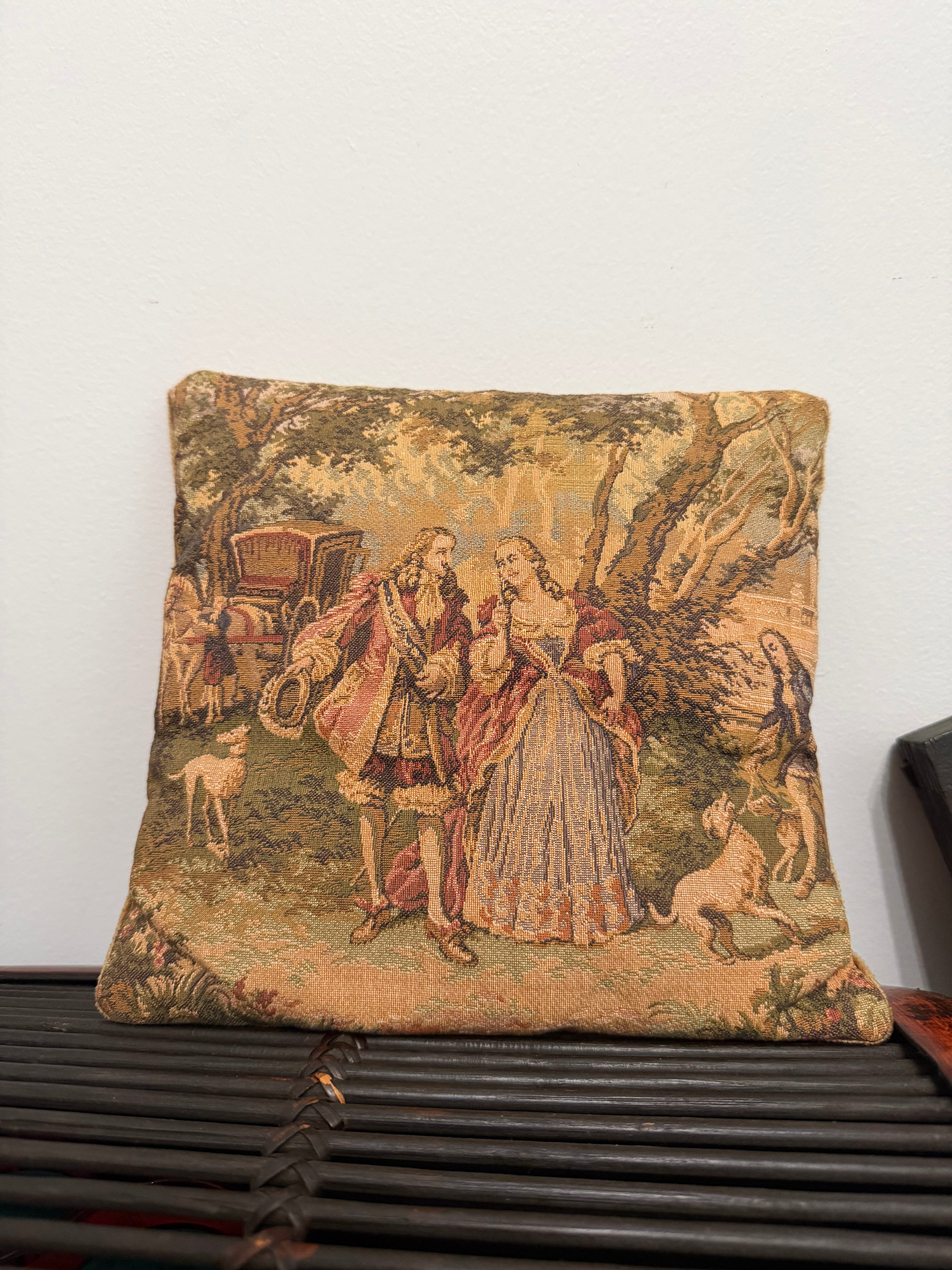 French Courting Tapestry Pillows