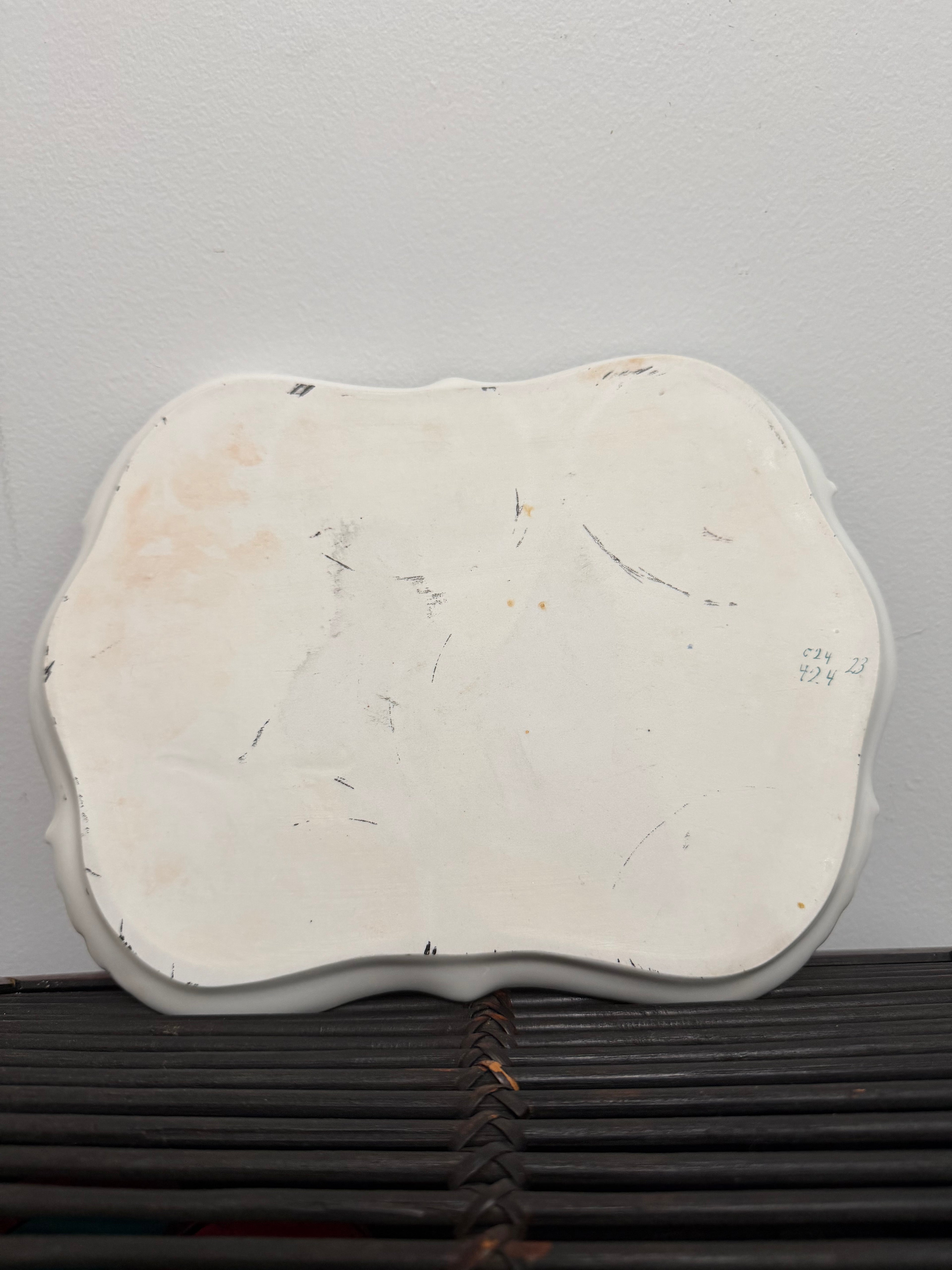Limoges Hand-Painted Floral Tray