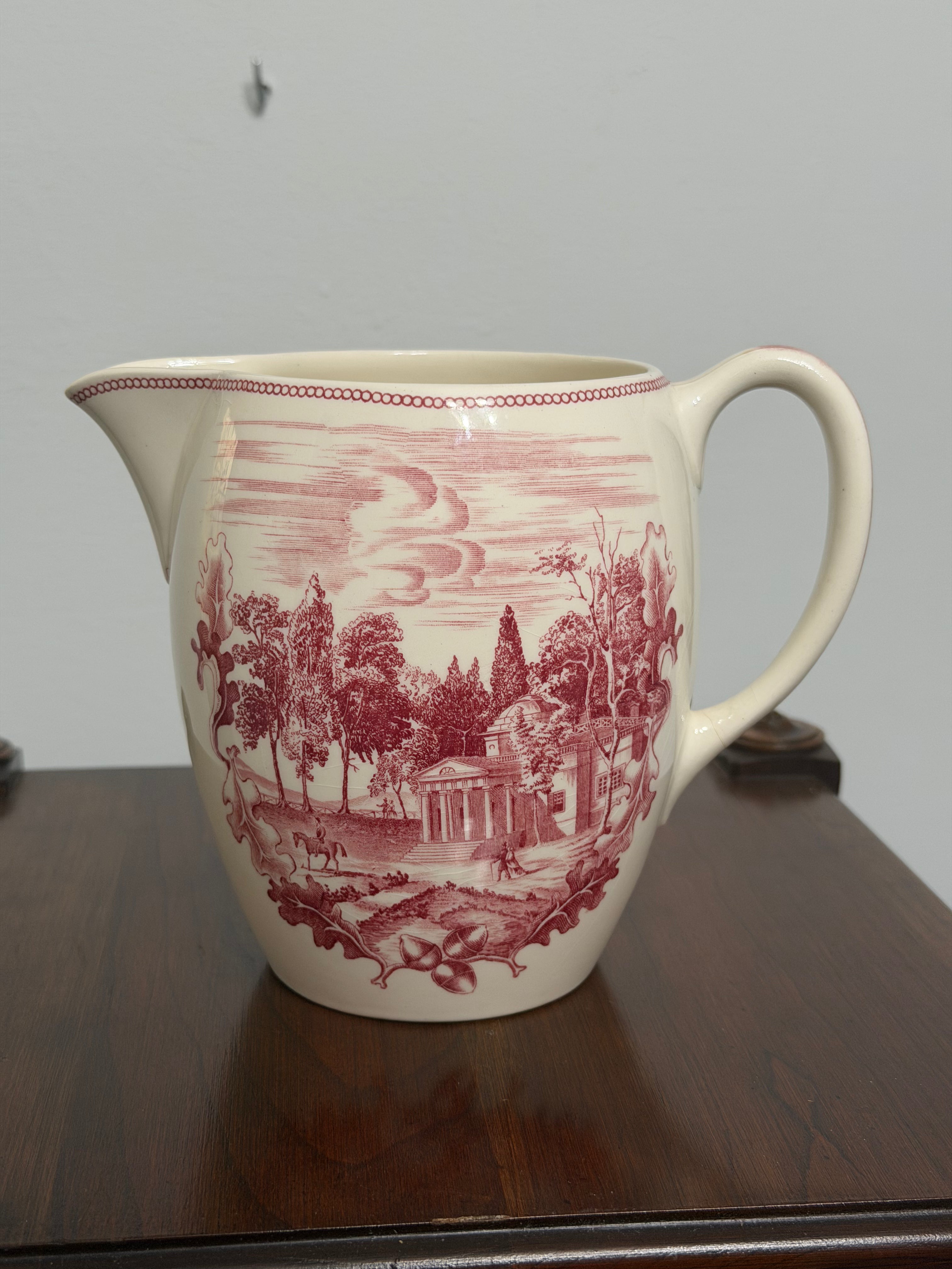 The Transferware Monticello Johnson Brothers Pitcher
