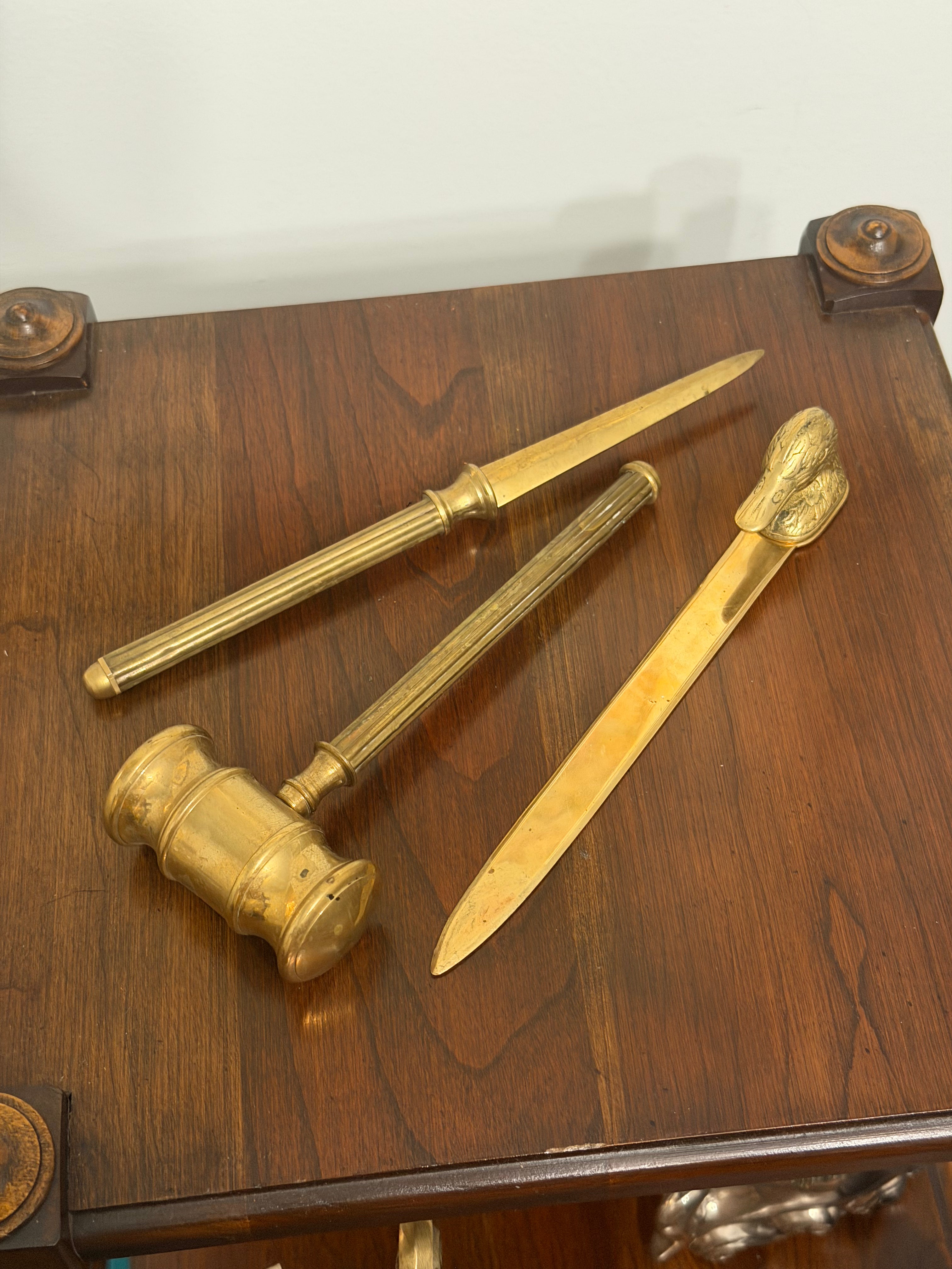 The Brass Desk Set
