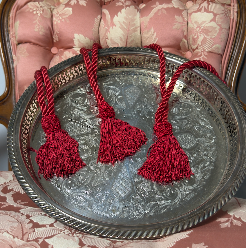 Crimson Passementerie Tassels (3)